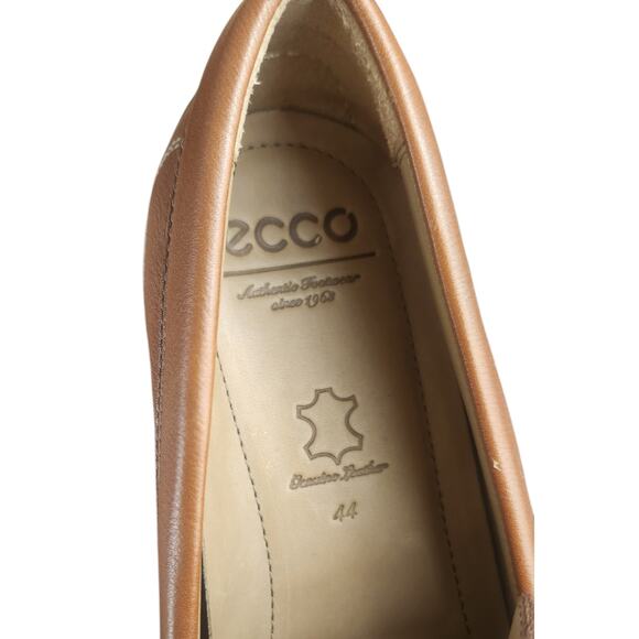 ECCO Mens Classic Moc Slip On Pebbled Leather Loafers Brown US 10.5 Dress Shoes main image 5